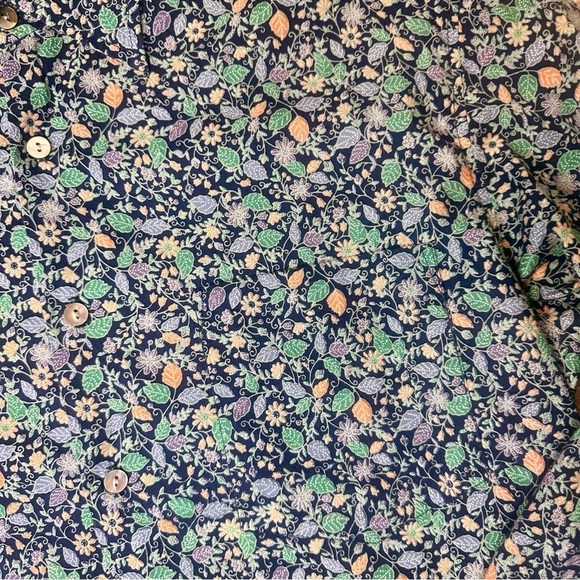 Tori Richard Men’s Long Sleeve Cotton Button-Down Shirt in Navy Blue “Lawn” Sz M - Picture 3 of 13